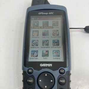 Garmin GPSMAP 60C Handheld Color GPS Navigator Tested Works Hiking Marine